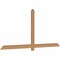 Ekena Millwork Eugene Smooth Timber Gable Bracket, Western Red Cedar, 84"W x 38"H x 1 1/2"D x 3 1/2"F, 11/12 Pitch GBW084X38X0204EUG00SWR - alternate 4